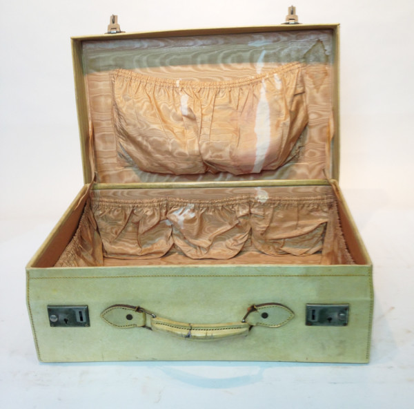 2: White Leather Medium Briefcase