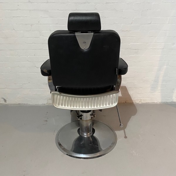 9: Reclining Black & Chrome Barber's Chair (Quantity 3 available)