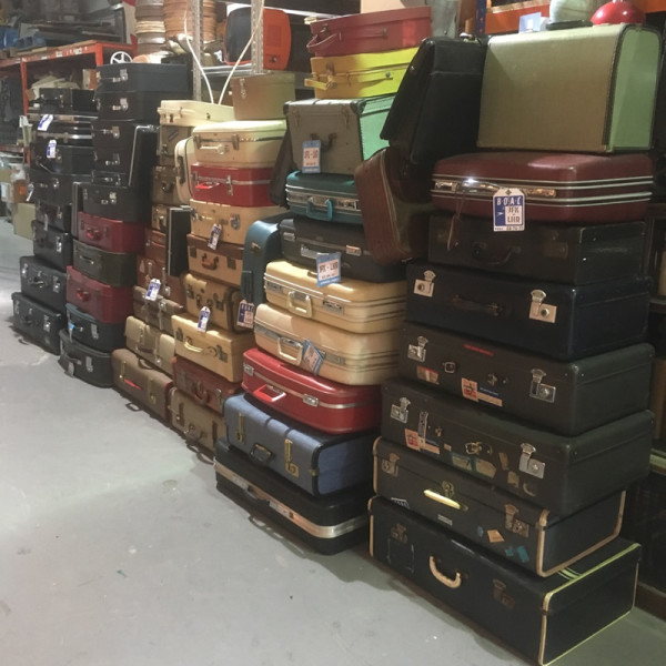5: Stacks of Vintage Luggage