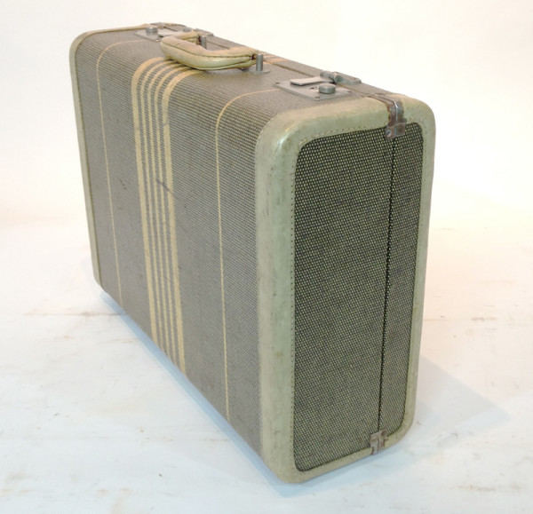 4: Green With Yellow Stripes Suitcase