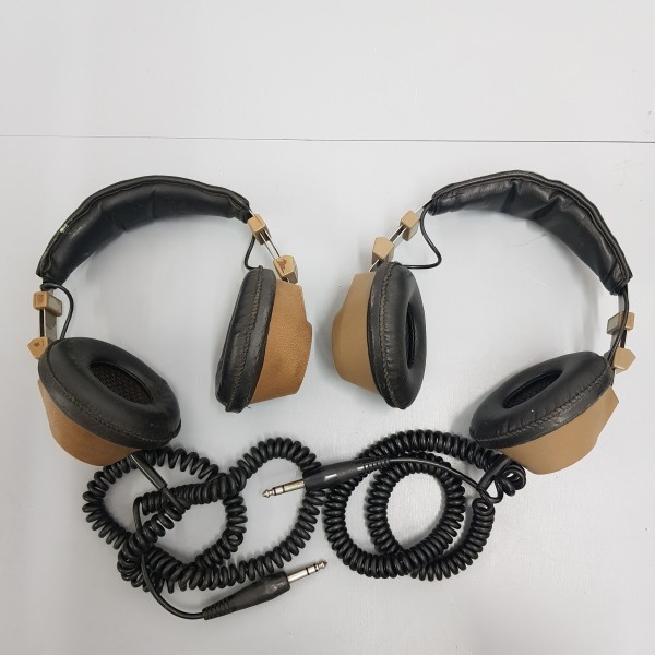 2: Tan And Black Retro Headphones