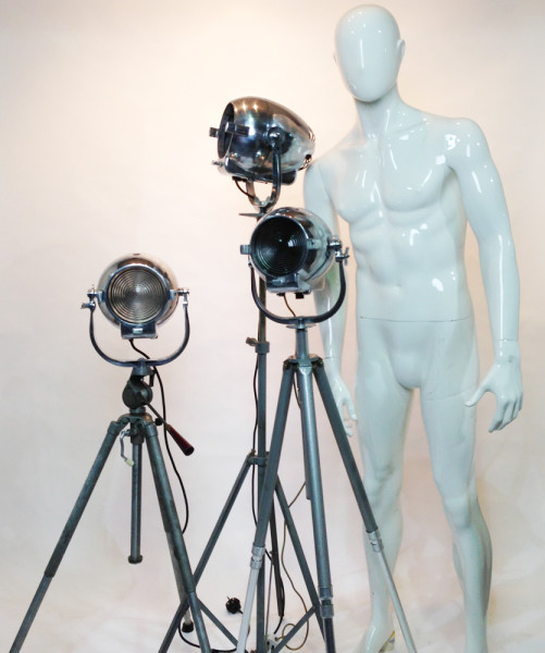 4: Vintage 'Strand' Polished Chrome Spotlight (Working)