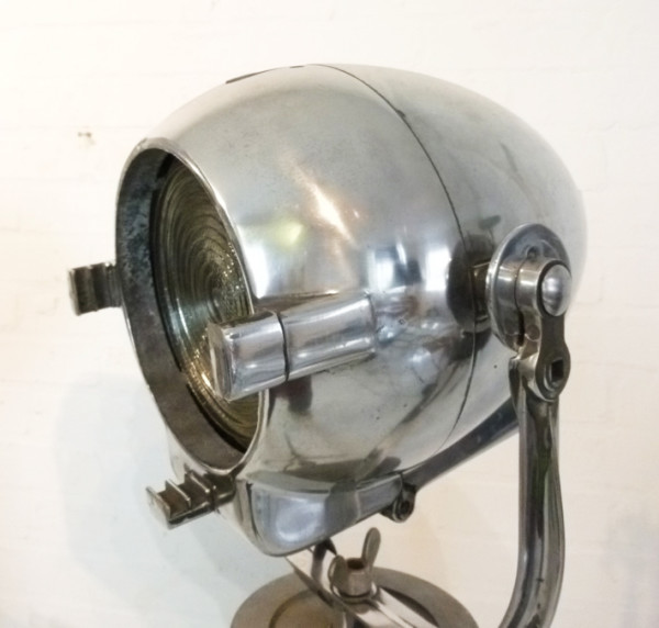 1: Vintage Polished Chrome Spotlight (Working)