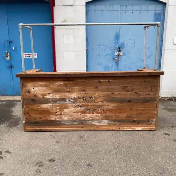 1: Rustic Pallet Bar With Scaffold Frame (Ideal For Lights/Decor)