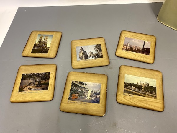 1: Vintage Coaster With Images Of London