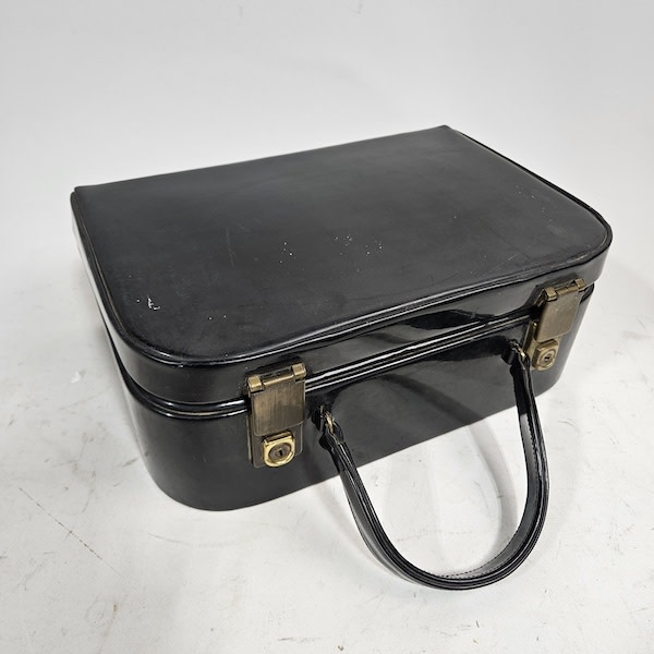 1: Black Patent Vanity Case