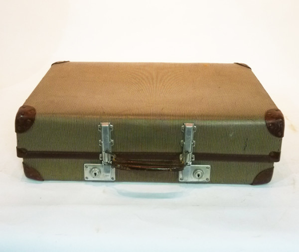 1: Beige Hard Shell Suitcase