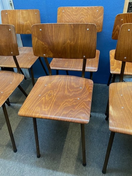 5: Vintage Wooden School Chair