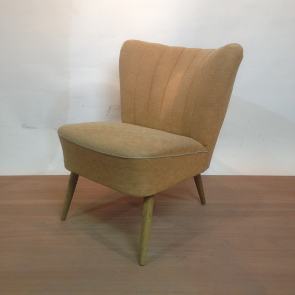 1: 1950's Mid-Century Cocktail Lounge Chair