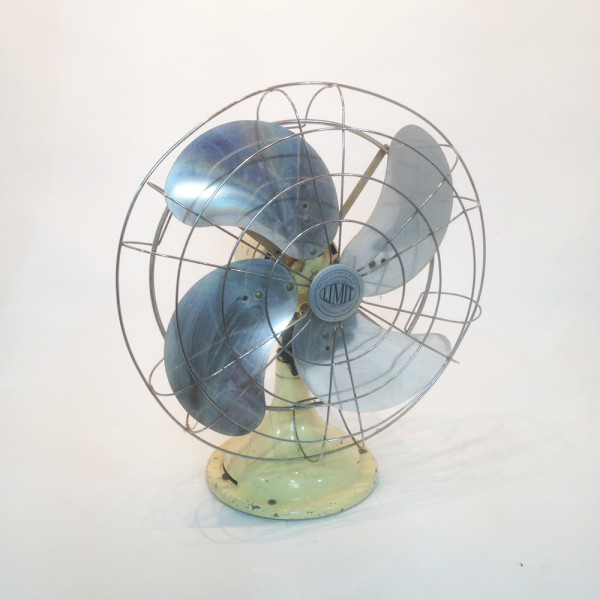 1: Medium Industrial Desk Fan - Cream (Non Practical)