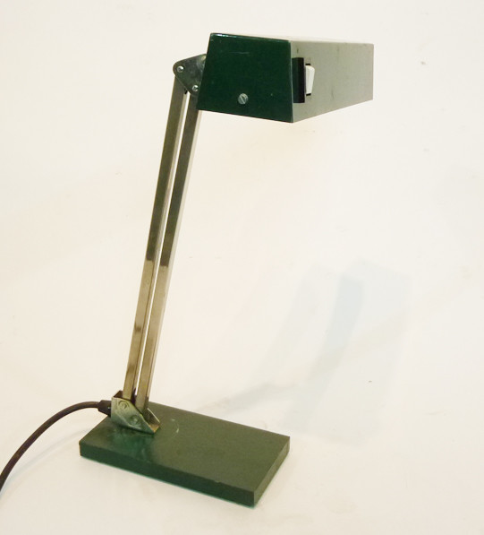 2: Green Angular Low Light Desk Lamp (Working)