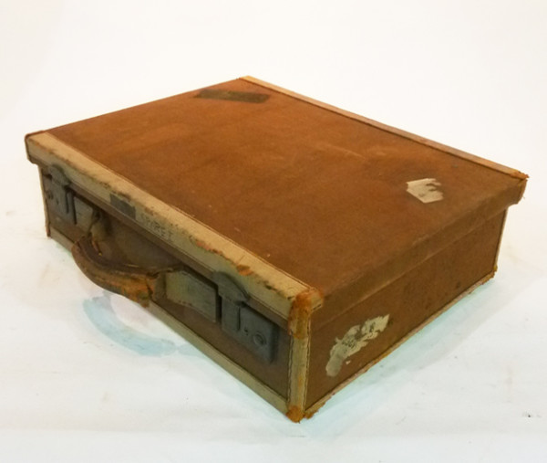 2: Brown Canvas Briefcase