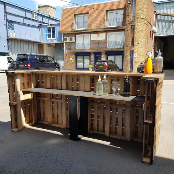 13: Rustic Wooden Bar