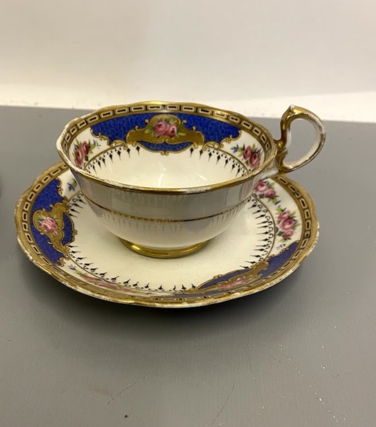 2: Vintage Bone China Cup & Saucer