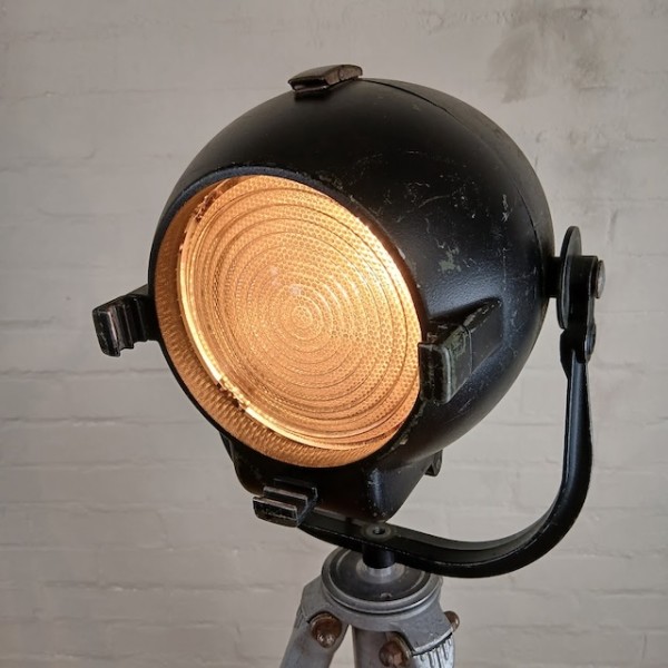 6: Vintage 'Strand Electric' Black Studio Spotlight (Working)