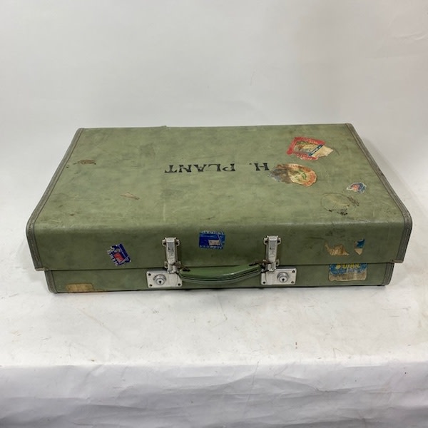 2: Green Vintage Suitcase