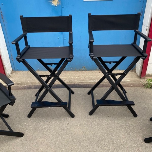 Set of 4 Directors Chairs 20th Century Props