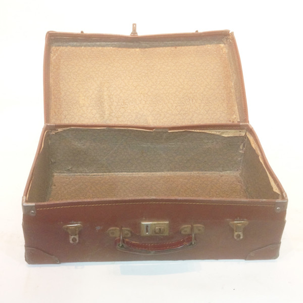 5: Brown Leather Suitcase 3