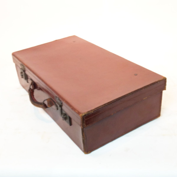 5: Brown Leather Suitcase