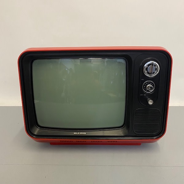 1: Static Only Solid State Red TV (13