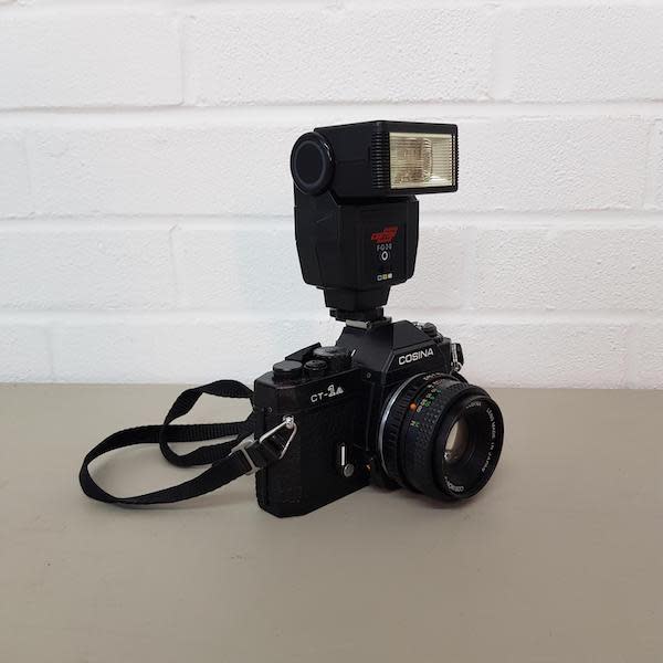 3: Cosina CT-1A Paparazzi Camera With Working Flash Unit