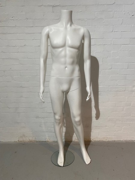 1: White Male Headless Mannequin