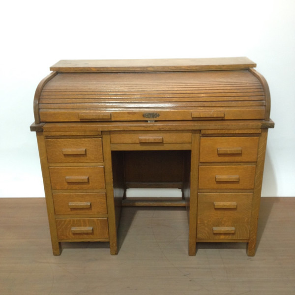 2: Period Oak Rolltop Desk