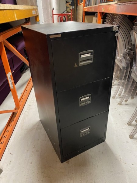 1: Black Filing Cabinet