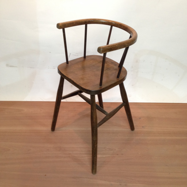 3: Child's Wooden Highchair 