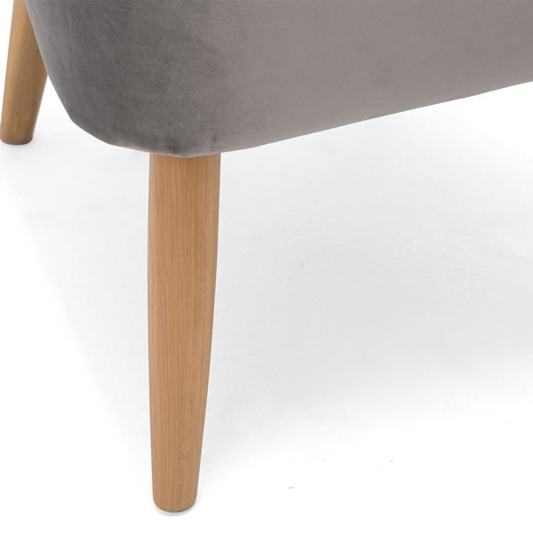 8: Velvet Cocktail Chair - Grey