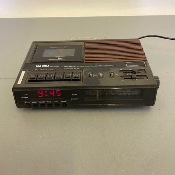 1: Retro Clock Radio/Cassette Recorder