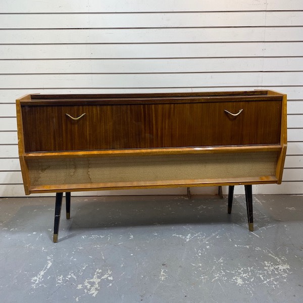 1: Vintage Music Cabinet With Working Record/Radio Player 