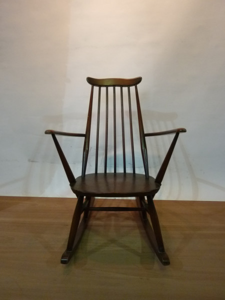 1: Child's Wooden Rocking Chair