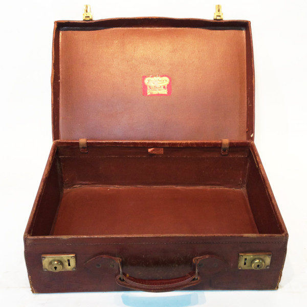 2: Brown Leather Suitcase 2