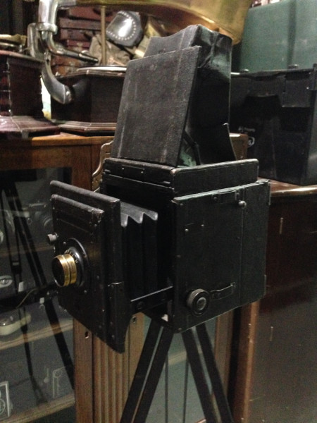 2: Vintage Box Bellows Camera With Tripod (Non Practical)