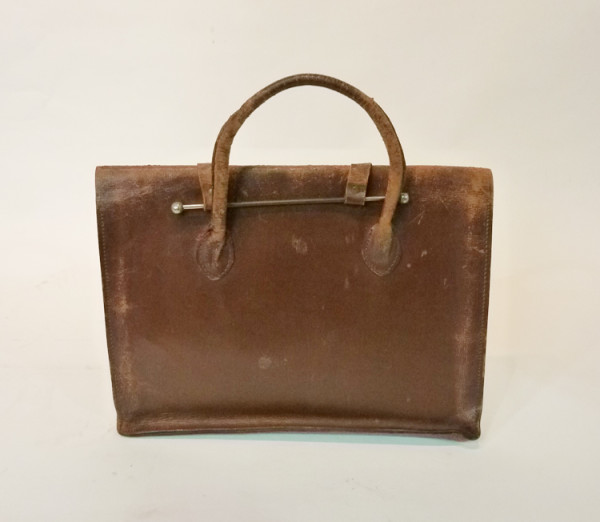 3: Brown Thin Leather Satchel