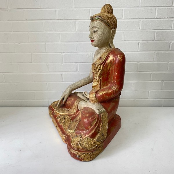 2: Red & Gold Female Buddha