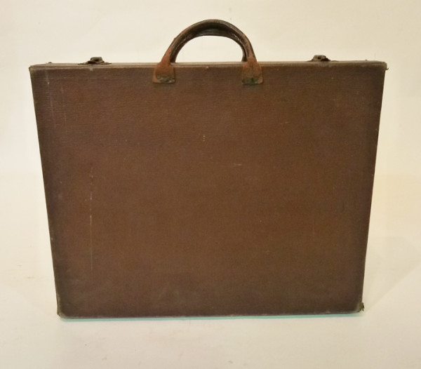 4: Thin Brown Leather Briefcase