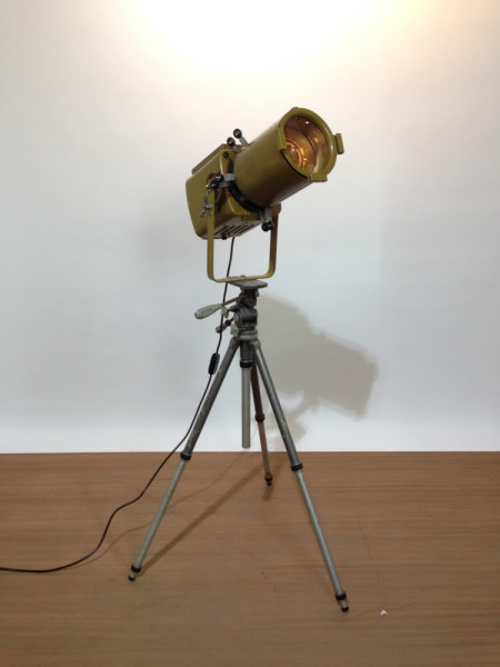 6: Vintage Industrial 'Strand Electric' Spotlight (Working)