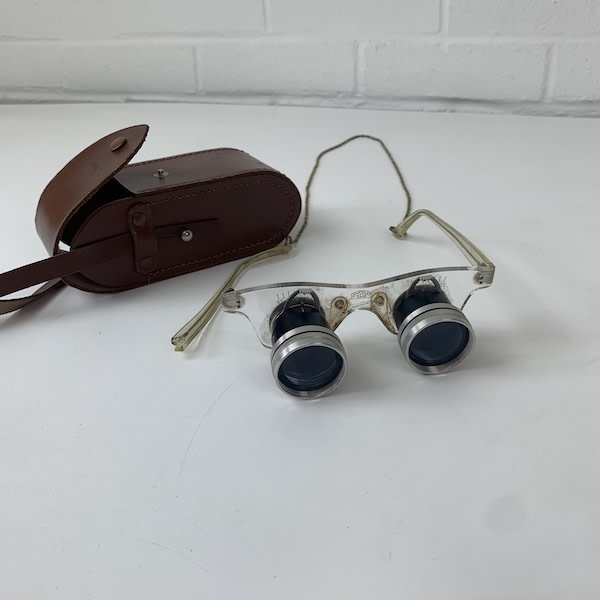 3: Vintage Binocular Glasses With Case