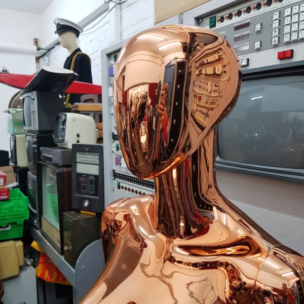 5: Rose Gold Metallic Female Mannequin