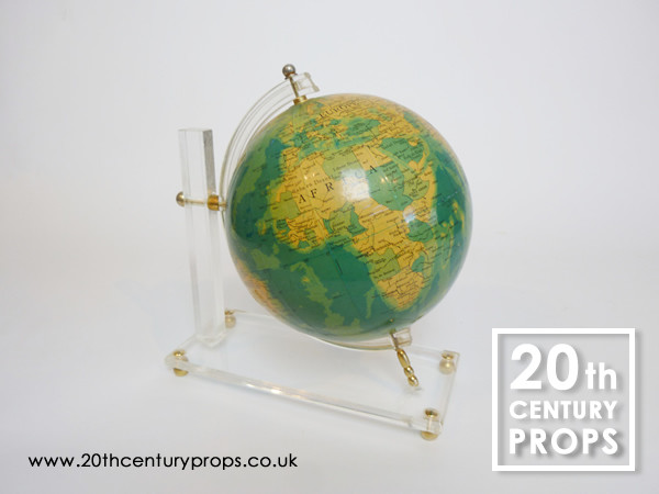 1: 1960's Globe On Perspex Stand