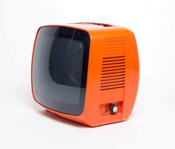 3: Non Practical 'Indesit' Retro Orange TV