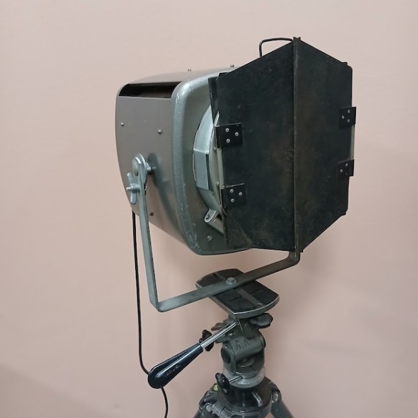 7: Vintage 'Strand' Electric Lamp On Adjustable Tripod (Working)