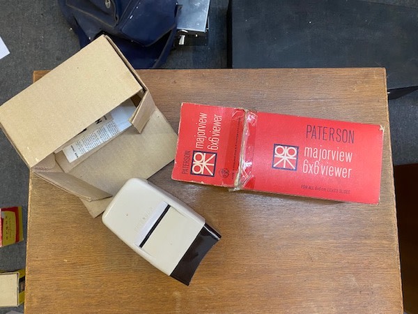 1: Vintage Paterson Majorview 6x6 Viewer With Box