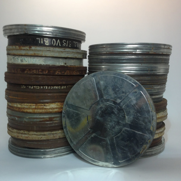 Vintage Metal Movie 35mm Film Reel Canister