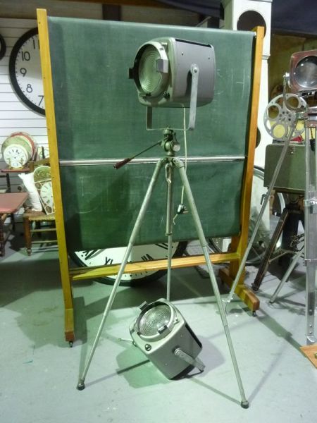 1: Vintage 'STRAND ELECTRIC' Industrial Spotlight (Working)