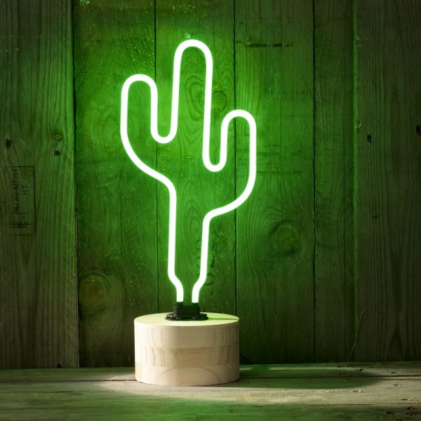 3: Neon Cactus Table Lamp (Working)