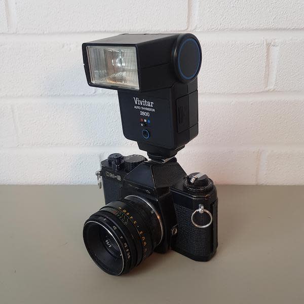 2: Chinon CM-3 Paparazzi Camera With Working Flash Unit