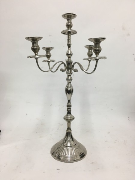 1: Large Silver Candelabra